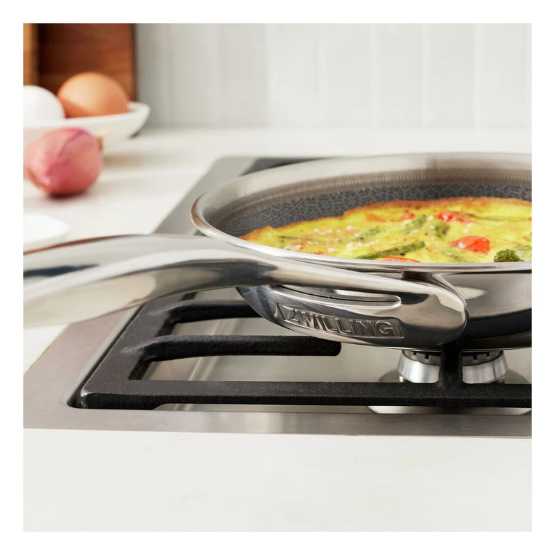 Peak Padella Bassa Antiaderente In Acciaio Inox Con Rivestimento Ceraforce Hycoat
