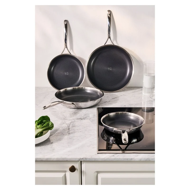 Peak Padella Bassa Antiaderente In Acciaio Inox Con Rivestimento Ceraforce Hycoat