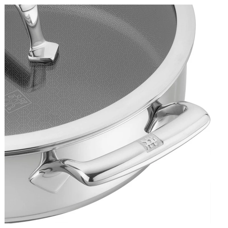 Peak Tegame Basso Antiaderente Con Coperchio In Acciaio Inox Con Rivestimento Ceraforce Hycoat