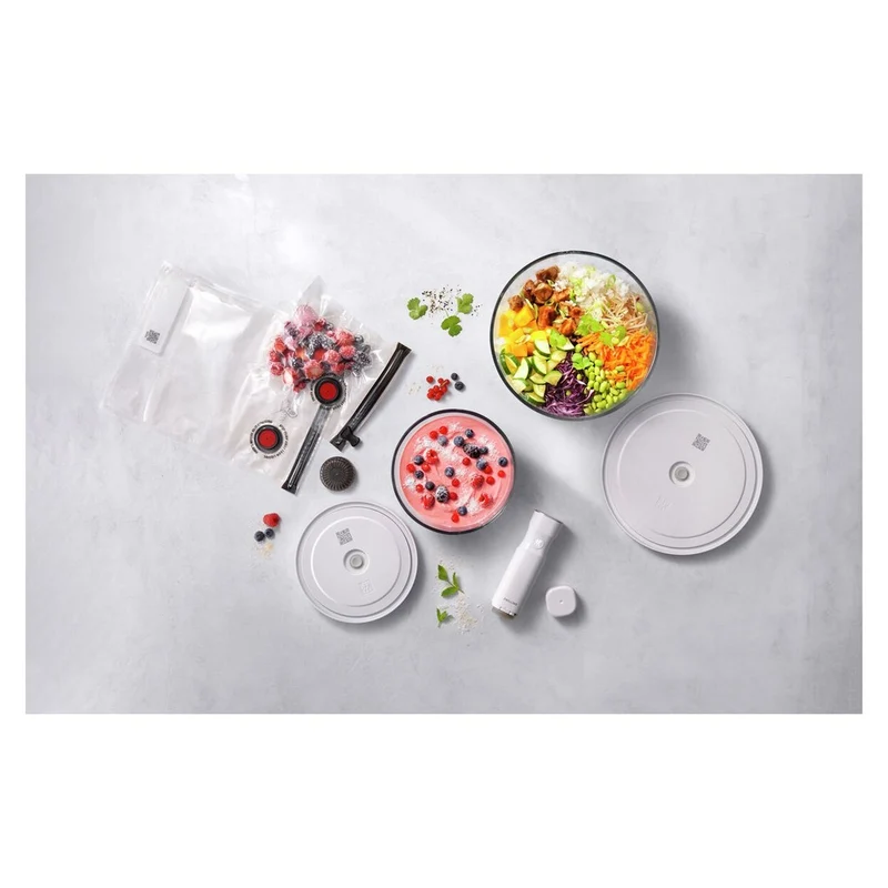 Fresh & Save Kit Sottovuoto Con Contenitori In Vetro e Pompetta Per Sottovuoto - Set 9 Pz