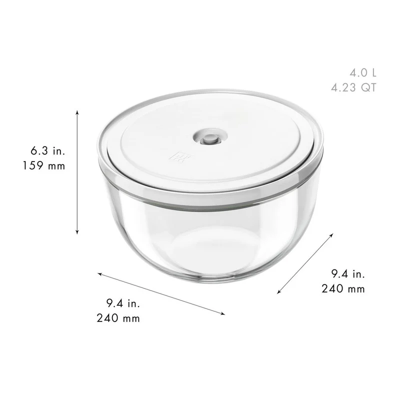 Fresh & Save Kit Sottovuoto Con Contenitori In Vetro e Pompetta Per Sottovuoto - Set 9 Pz