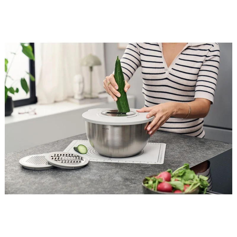 Fresh & Save Kit Sottovuoto Con Contenitori In Acciaio e Pompetta Per Sottovuoto - Set 9 Pz
