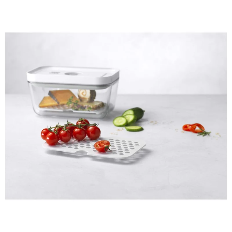 Fresh & Save Griglia Antigoccia In Plastica Per Contenitori In Vetro - Set 2 Pz