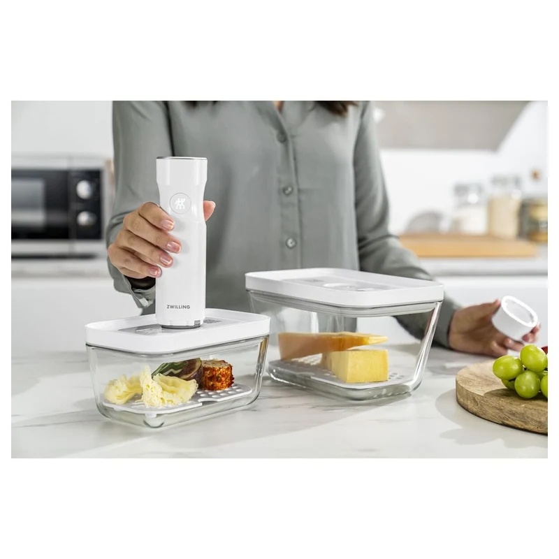 Fresh & Save Griglia Antigoccia In Plastica Per Contenitori In Vetro - Set 2 Pz
