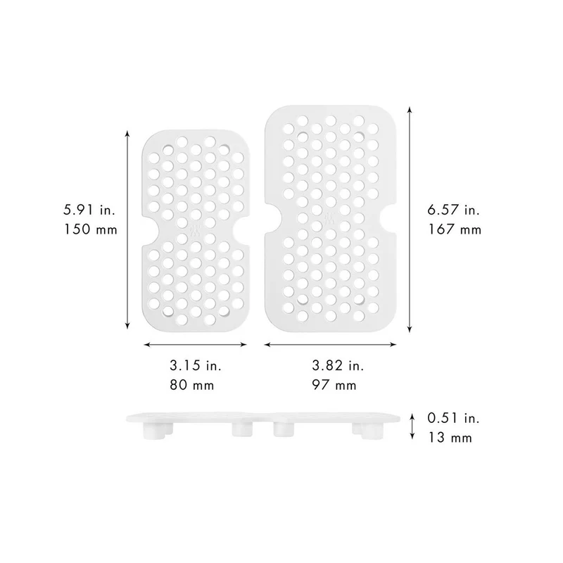 Fresh & Save Griglia Antigoccia In Plastica Per Contenitori In Vetro - Set 2 Pz