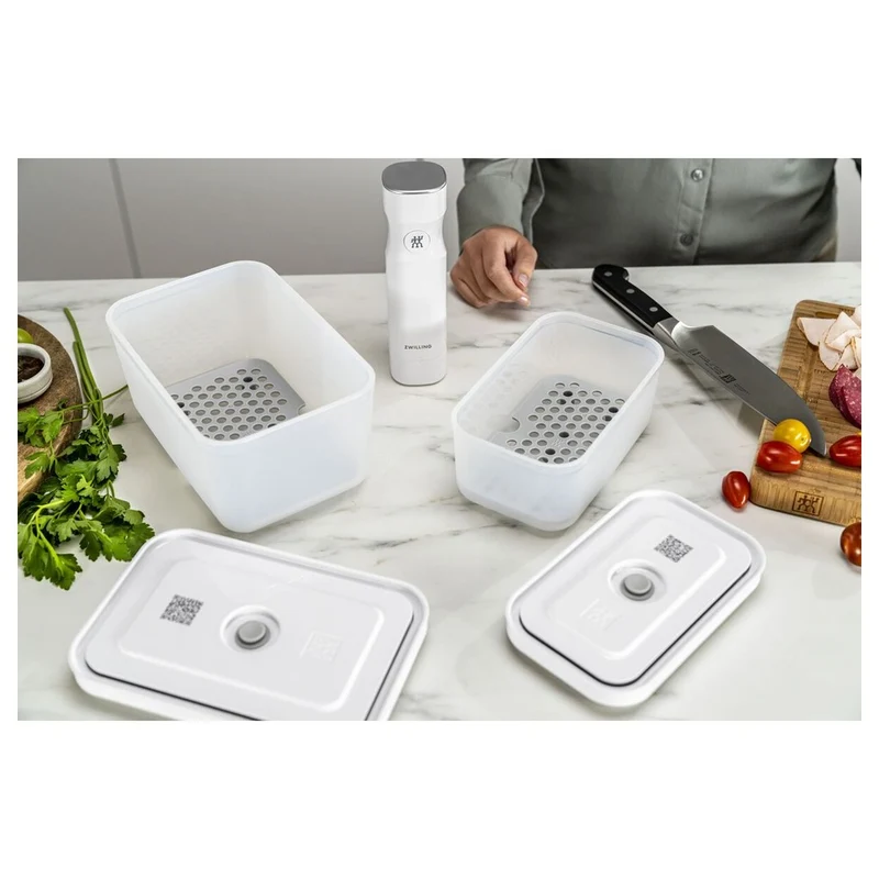 Fresh & Save Griglia Antigoccia In Plastica Per Contenitori In Plastica - Set 2 Pz