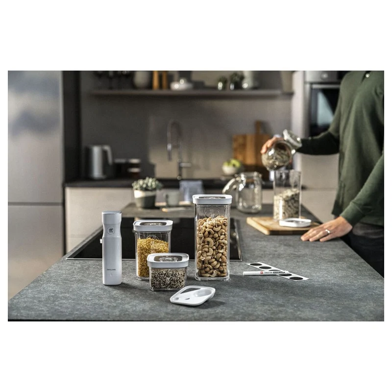 Fresh & Save Cube Set Contenitori Sottovuoto Con Pompetta Senza Fili In Plastica - Set 6 Pz
