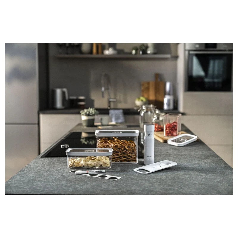 Fresh & Save Cube Set Contenitori Sottovuoto Con Pompetta Senza Fili In Plastica - Set 5 Pz