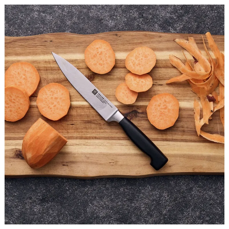 16 cm - 4 Stars Coltello Carne Liscio In Acciaio Inox