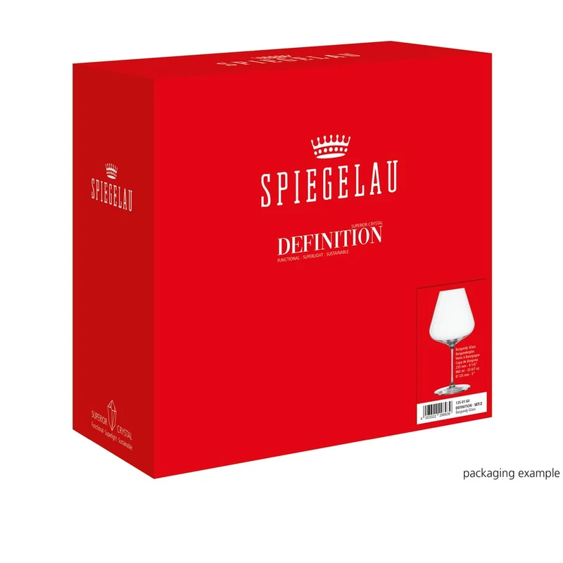 96 cl - Definition Calice Vino Rosso Burgundy In Vetro Cristallino - Set 2 Pz