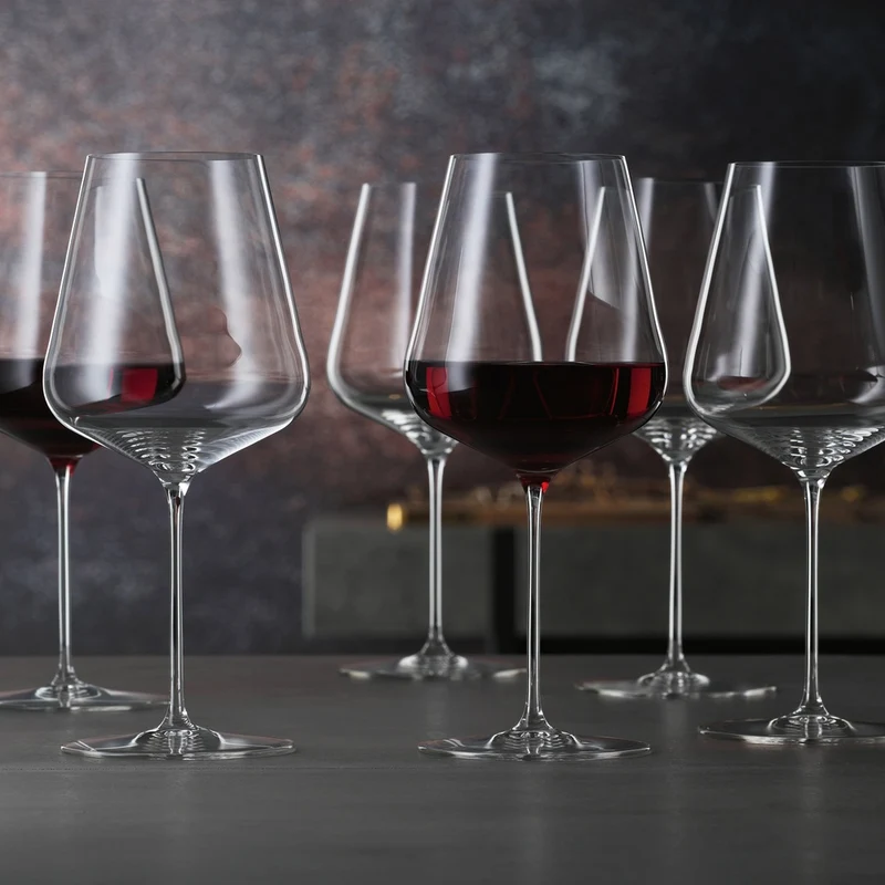 75 cl - Definition Calice Vino Rosso Bordeaux In Vetro Cristallino - Set 4 Pz