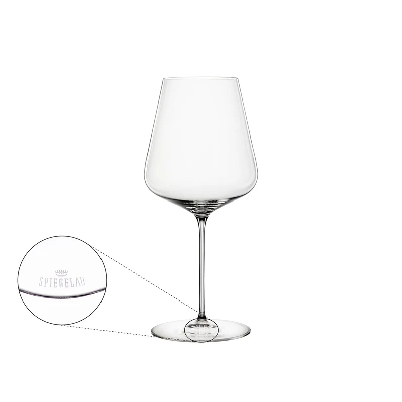 75 cl - Definition Calice Vino Rosso Bordeaux In Vetro Cristallino - Set 4 Pz