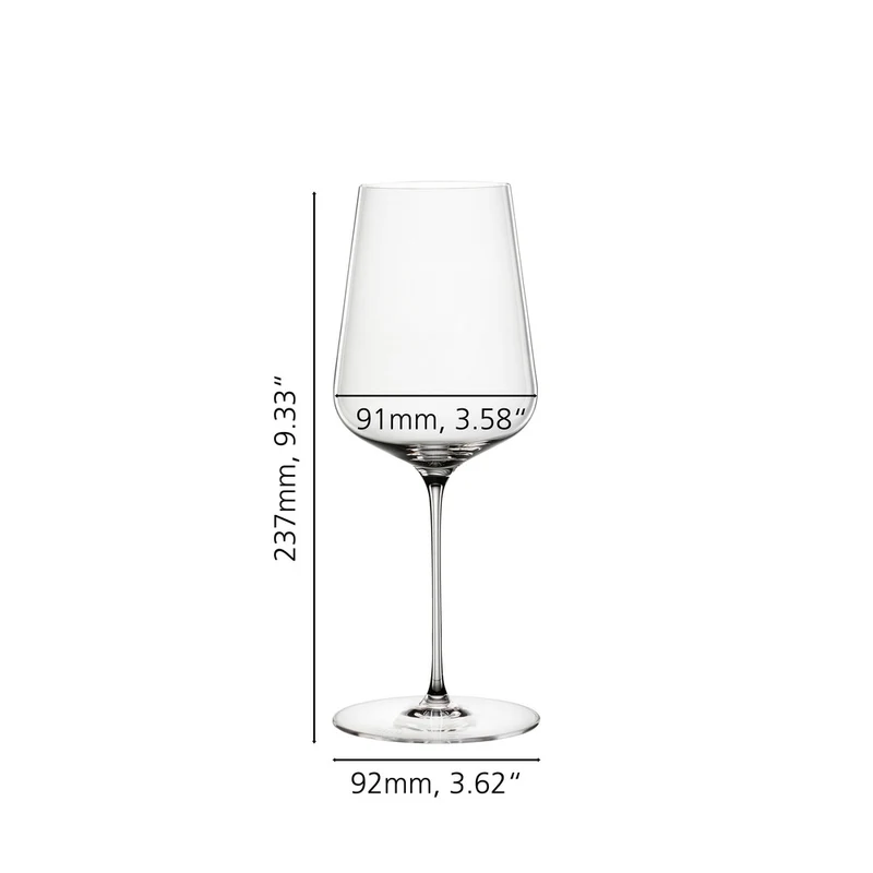 55 cl - Definition Calice Vino Multiuso Universale In Vetro Cristallino - Set 4 Pz