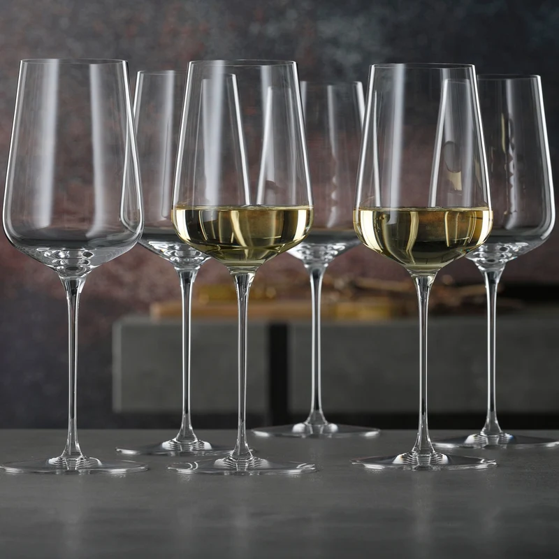 43 cl - Definition Calice Vino Bianco In Vetro Cristallino - Set 2 Pz