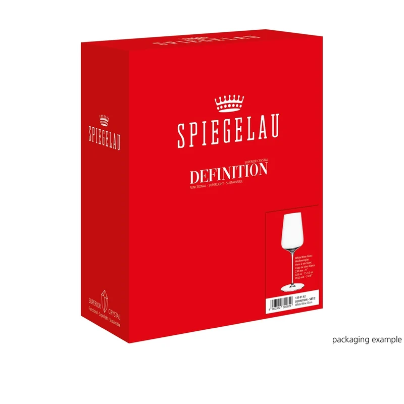 43 cl - Definition Calice Vino Bianco In Vetro Cristallino - Set 2 Pz