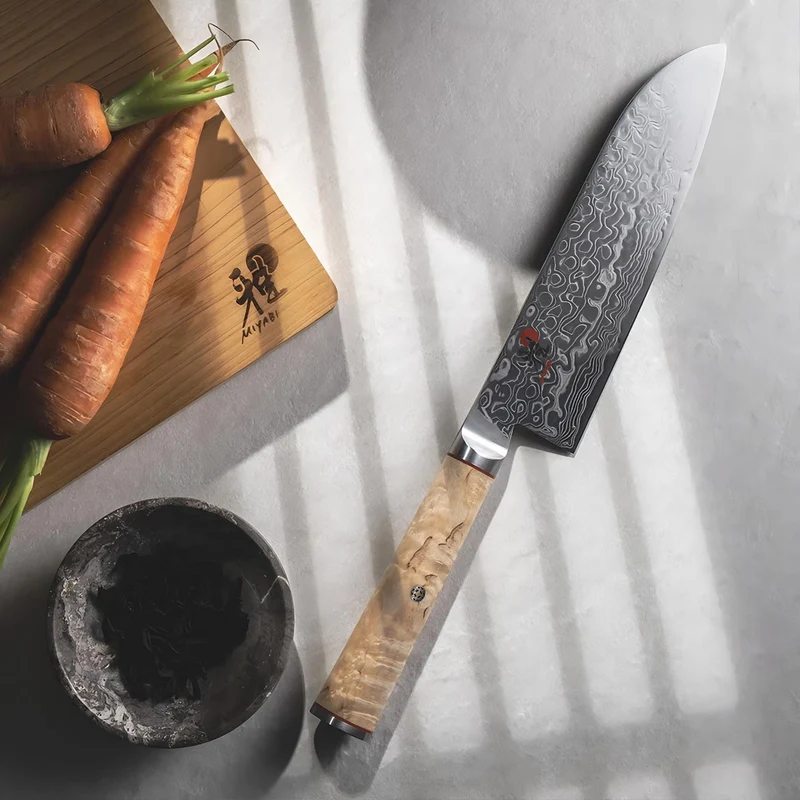 Cuchillos japoneses Miyabi de acero damasco