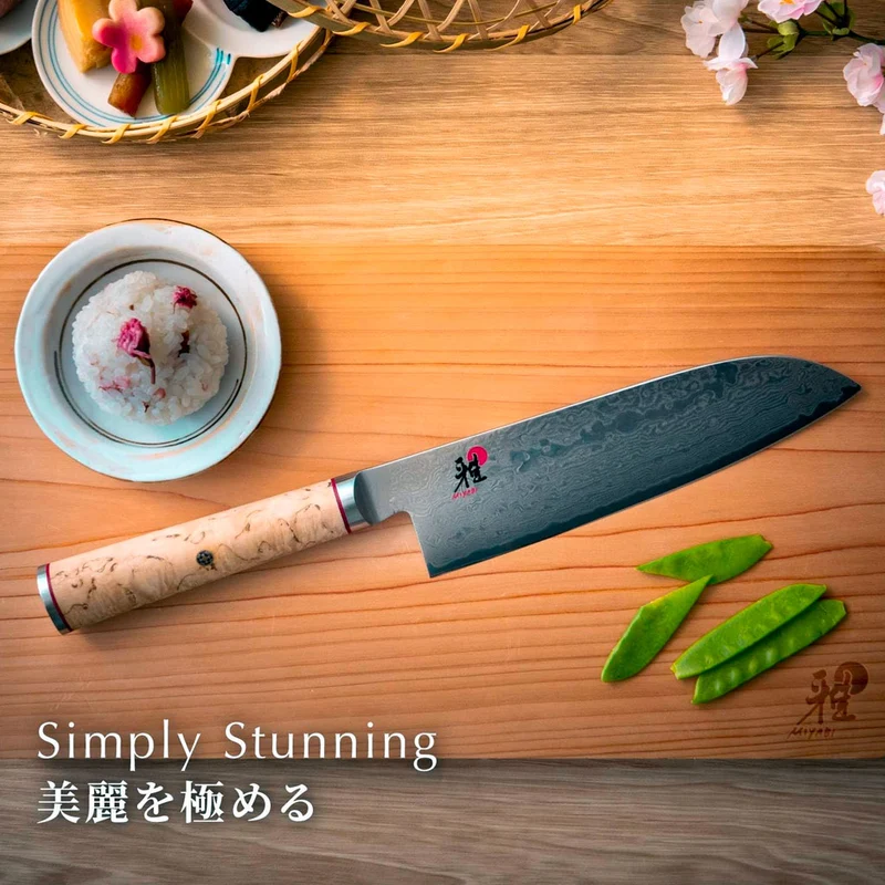 Cuchillos japoneses Miyabi de acero damasco