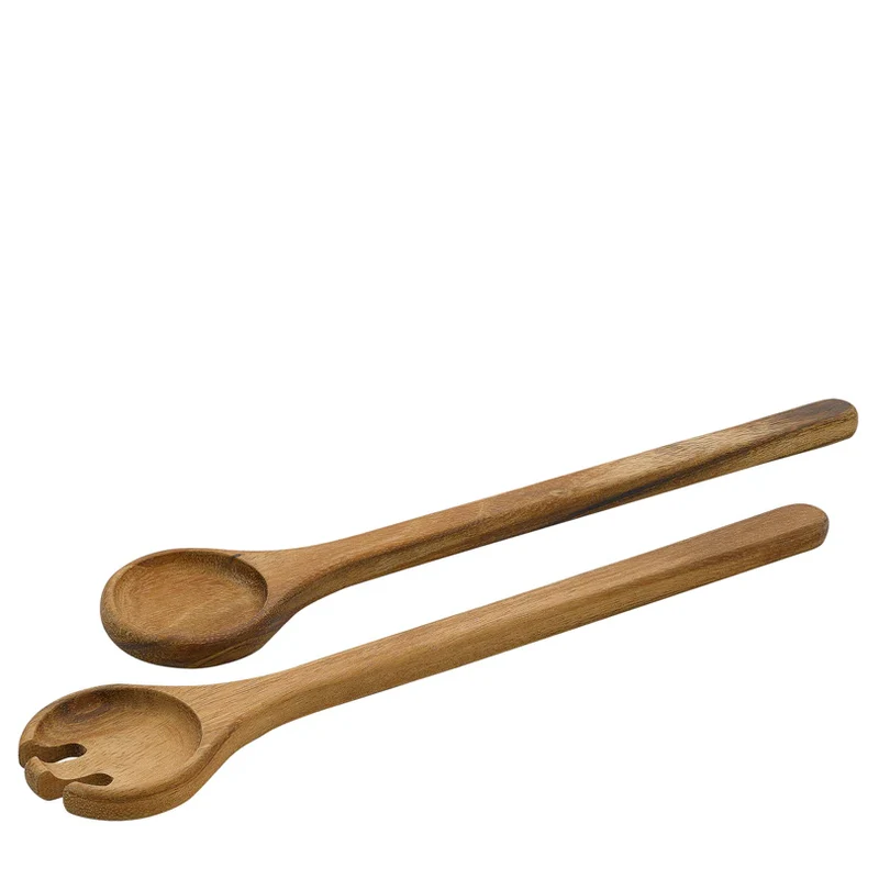 Kit 2 pezzi Posate Insalata - Legno di Acacia