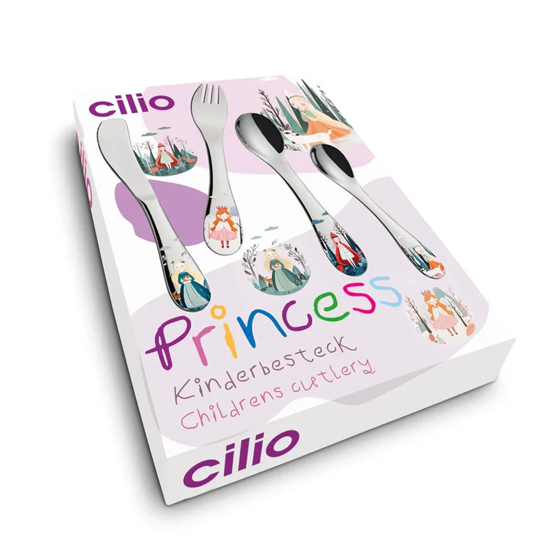 Set 4 Pezzi Posate per bambini "Princess"