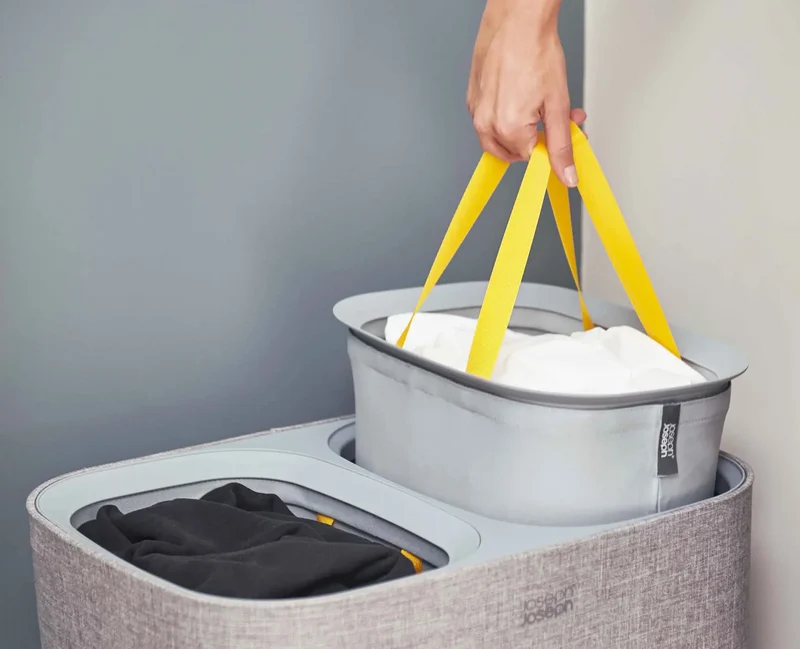 Tota - Cesto separatore per biancheria - Grigio 90 L