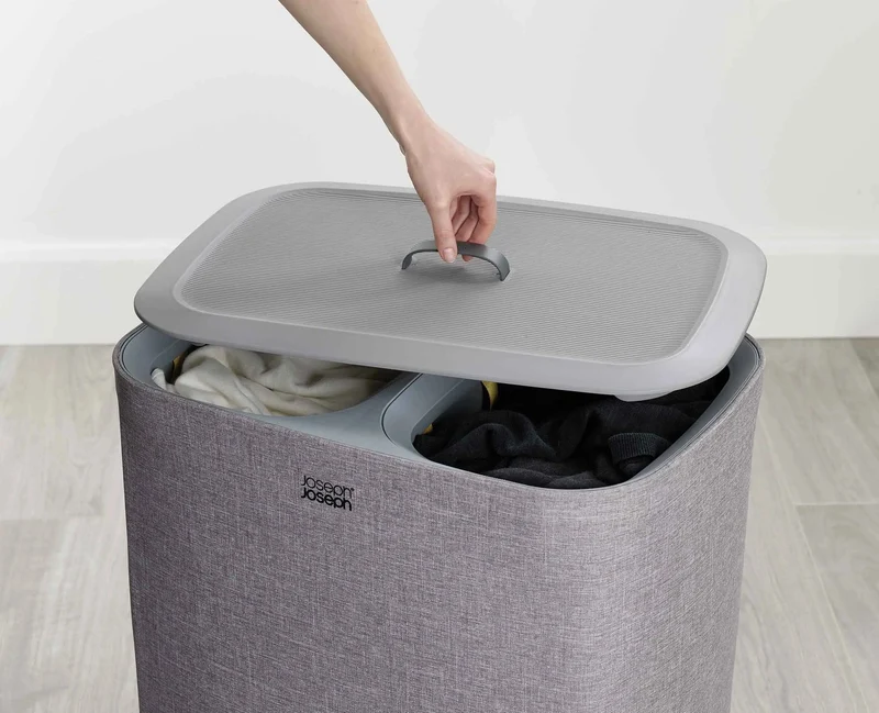 Tota - Cesto separatore per biancheria - Grigio 90 L