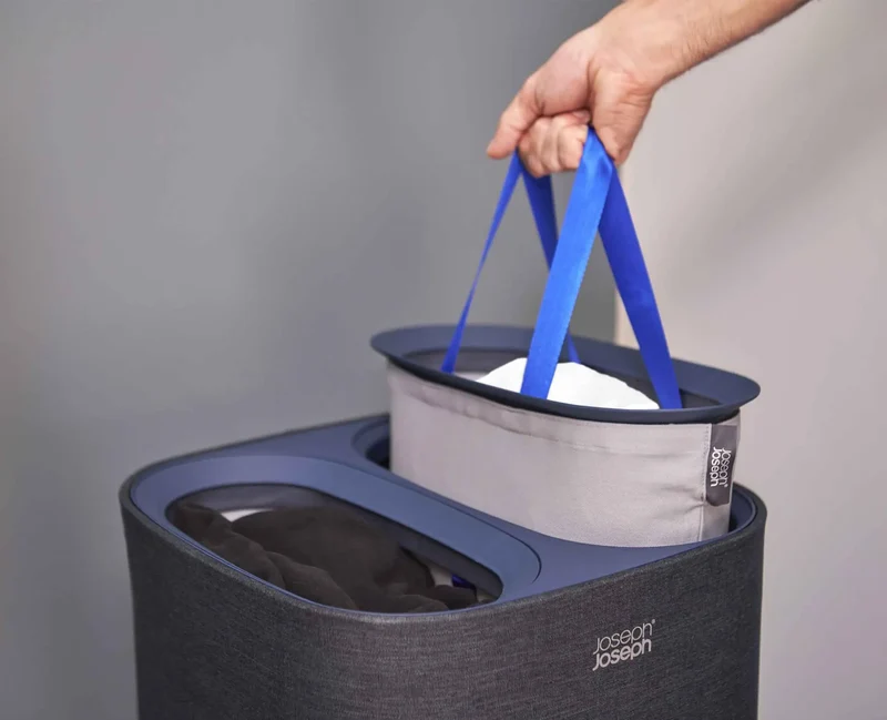 Tota - Cesto per la separazione del bucato - Nero 60 L