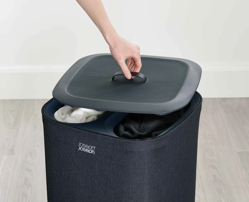 Tota - Cesto per la separazione del bucato - Nero 60 L
