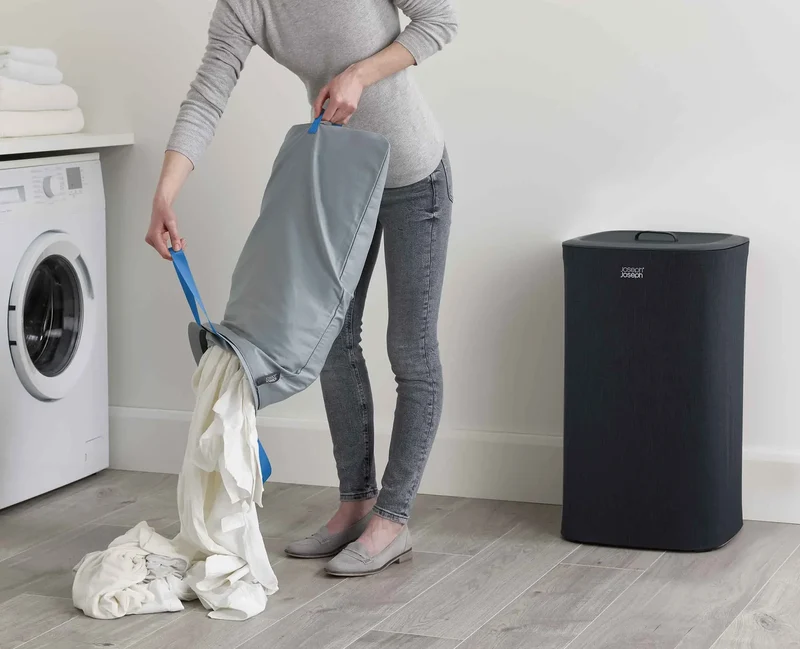 Tota - Cesto per la separazione del bucato - Nero 60 L