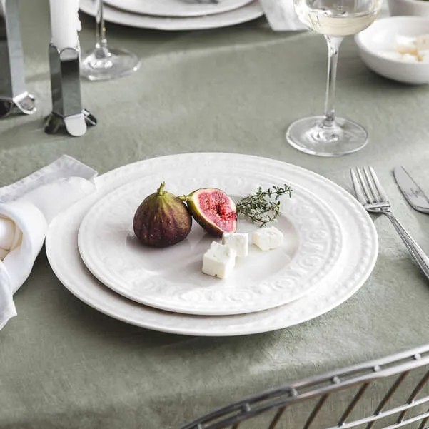 CELLINI Piatto da dessert/ colazione - Bianco 22 cm, Premium Porcelain