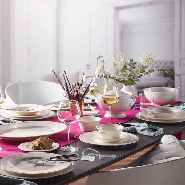 CELLINI Piatto fondo - Biancio 24,2 cm, Premium Porcelain