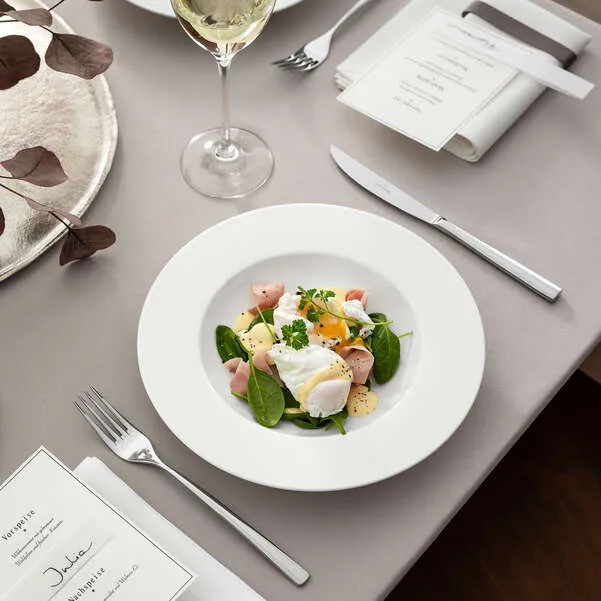 ROYAL Piatto fondo - Bianco, Ø24,8 cm, Premium Bone Porcelain