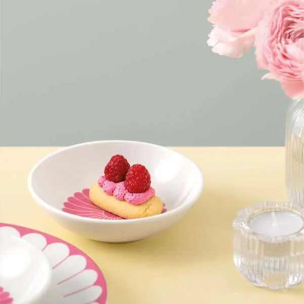 FLEUR Coppetta macedonia - Rosa, 110 ml, Premium Porcelain