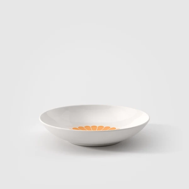 FLEUR Piatto per pasta - Giallo, 620 ml, Premium Porcelain