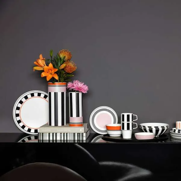 Memphis Vaso bianco, 13,1 x 30,3 cm, Premium Porcelain