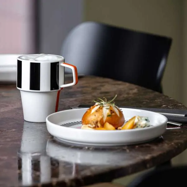 MEMPHIS Piatto da dessert/ colazione - Bianco, Ø21 cm, Premium Porcelain