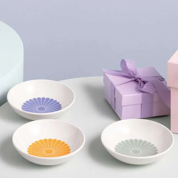 FLEUR Coppetta macedonia - Gialla, 110 ml, Premium Porcelain