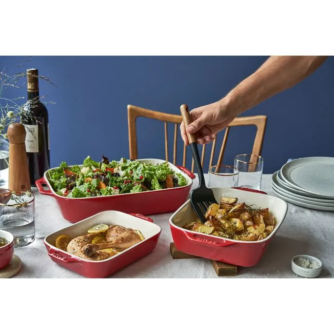 Staub Ceramique Set di pirofile rettangolare - 3-pz., ciliegia