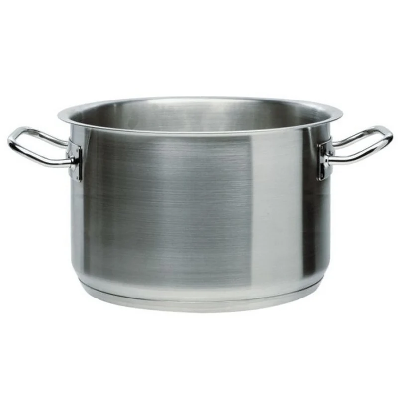 Casseruola alta per induzione con 2 maniglie inox 18/10 - 40 cm 32 LT