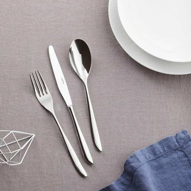 LEAF Servizio tavola 24 PZ Monoblocco - Acciaio Inox Mirror