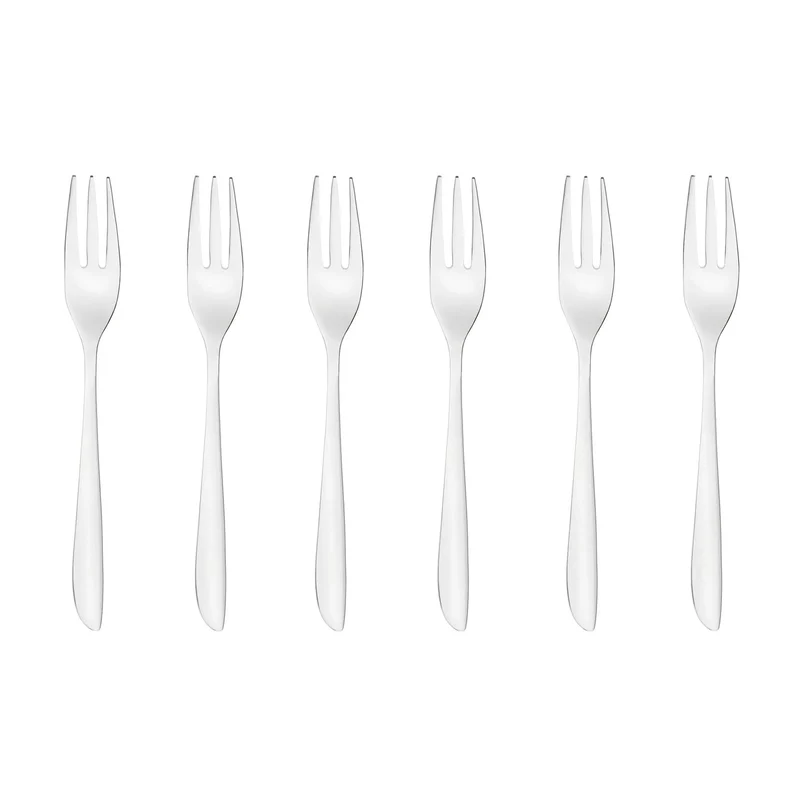 Leaf - Set 6 forchettine dolce in acciaio inox