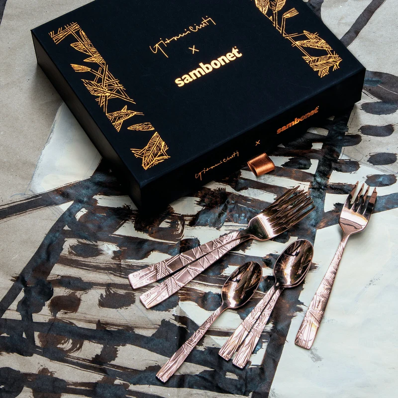 Jungle Set 6 forchettine dolce - color Copper