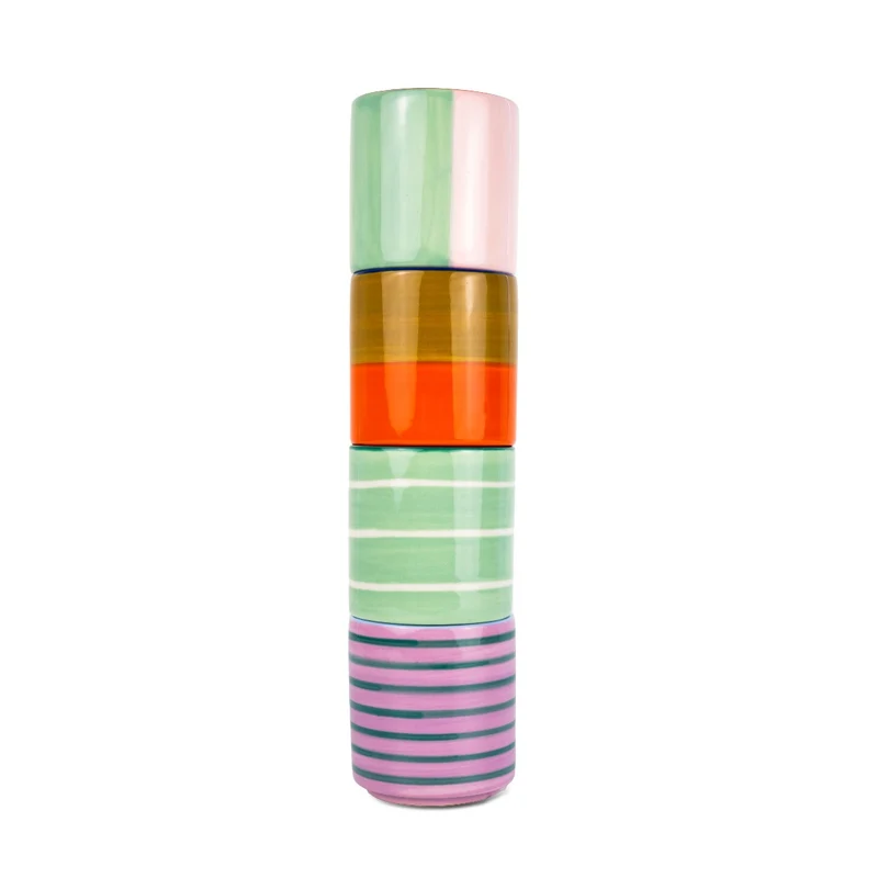 Wd Lifestyle Set 4 bicchierini caffè - stoneware / 200ml Multicolor