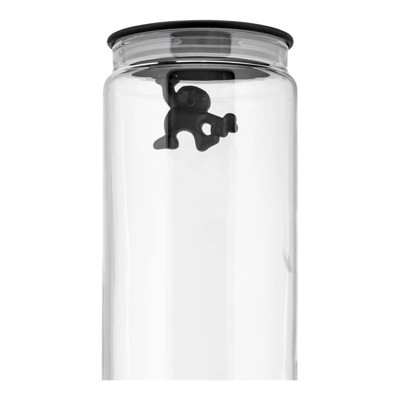 GIANNI Barattolo con coperchio in resina termoplastica - Nero 200 CL