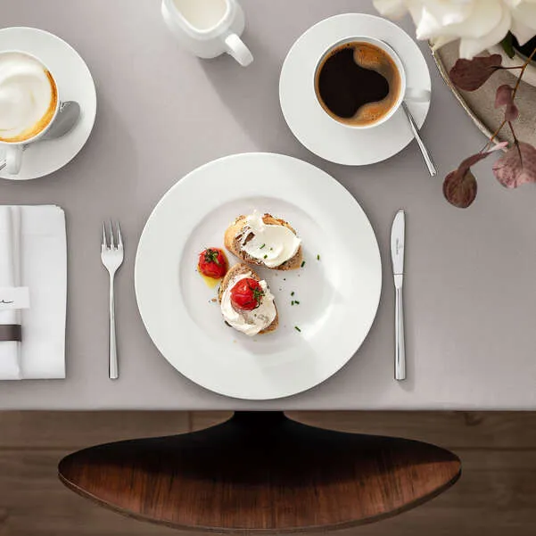 Royal Piatto da dessert/ colazione bianco -24,5 cm - porcellana bone china