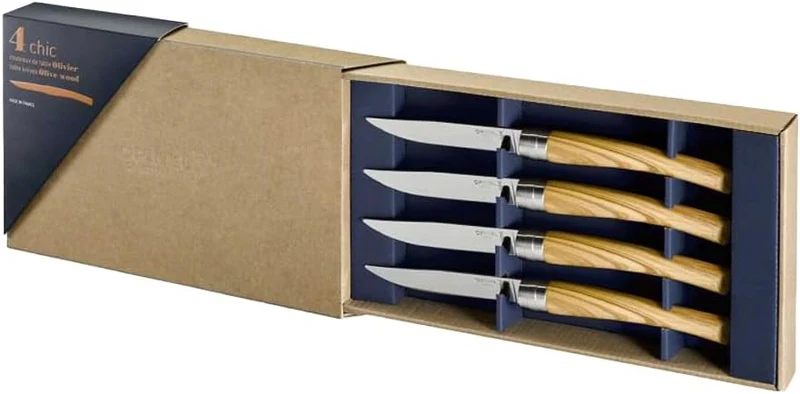 Coltelli Kit Tavola - Cofanetto di ulivo Table Chic