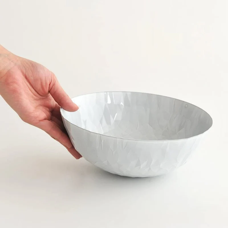 Joy n.11 - cestino rotondo di colore bianco