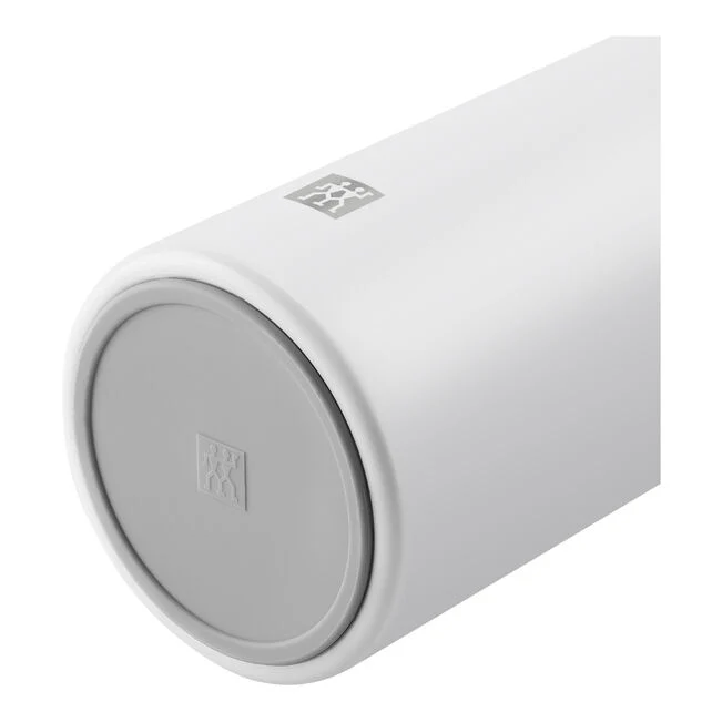THERMO Bottiglia termica in Acciaio Inox - 1 l, Bianco/Grigio