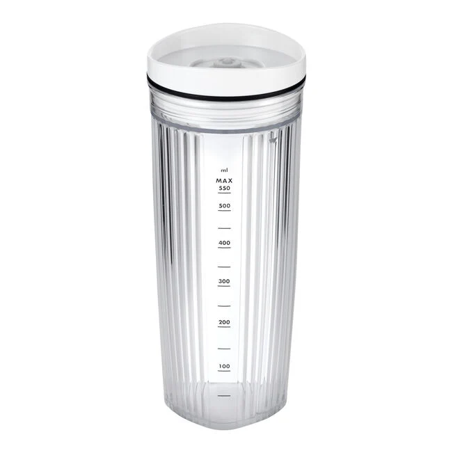Enfinigy-550 ml-Caraffa con coperchio sottovuoto per il Personal Blender, bianco