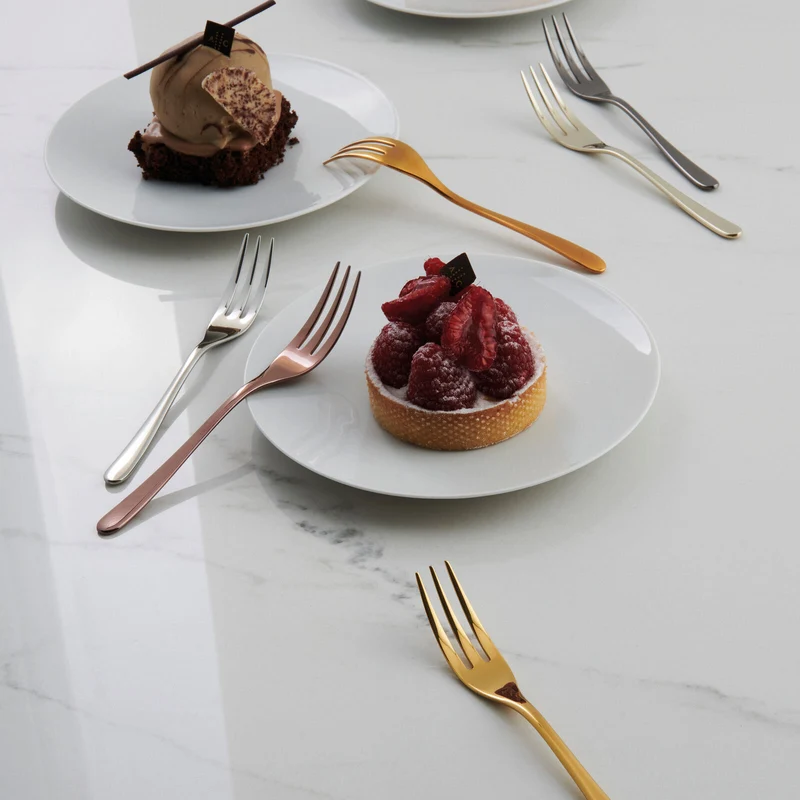 TASTE setdi 6 forchette torta - Specchio Multicolor