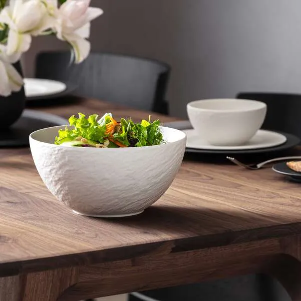MANUFACTURE nsalatiera/ Scodella da portata - Bianca, 2,4 l, Premium Porcelain